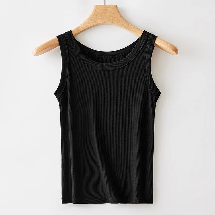 Threaded Stretch Vest Top