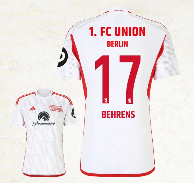 FC Union Berlin Kevin Behrens 17 Away Shirt Kit 2023-2024