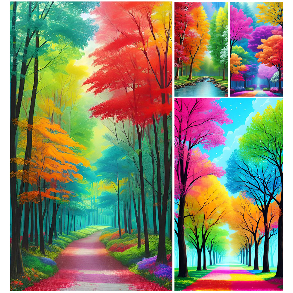 Landscape Cartoon Nature AB Diamond Painting Bedroom Decoration Diamond Art  Tools And Accessories Bookmark Personalized Gifts