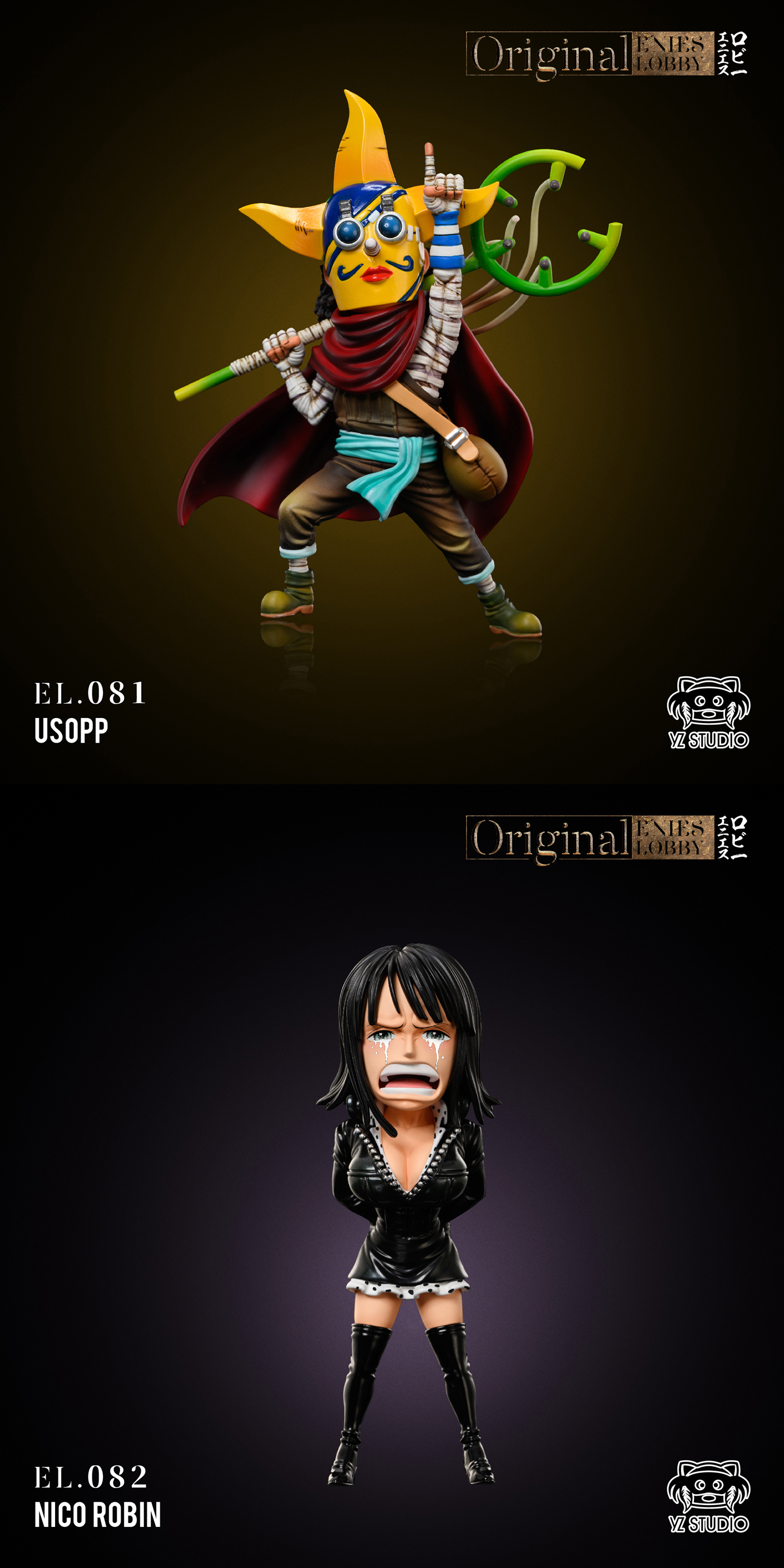 Enies Lobby Arc 081 Sogeking & 082 Crying Nico Robin - ONE PIECE Statue -  YZ Studios