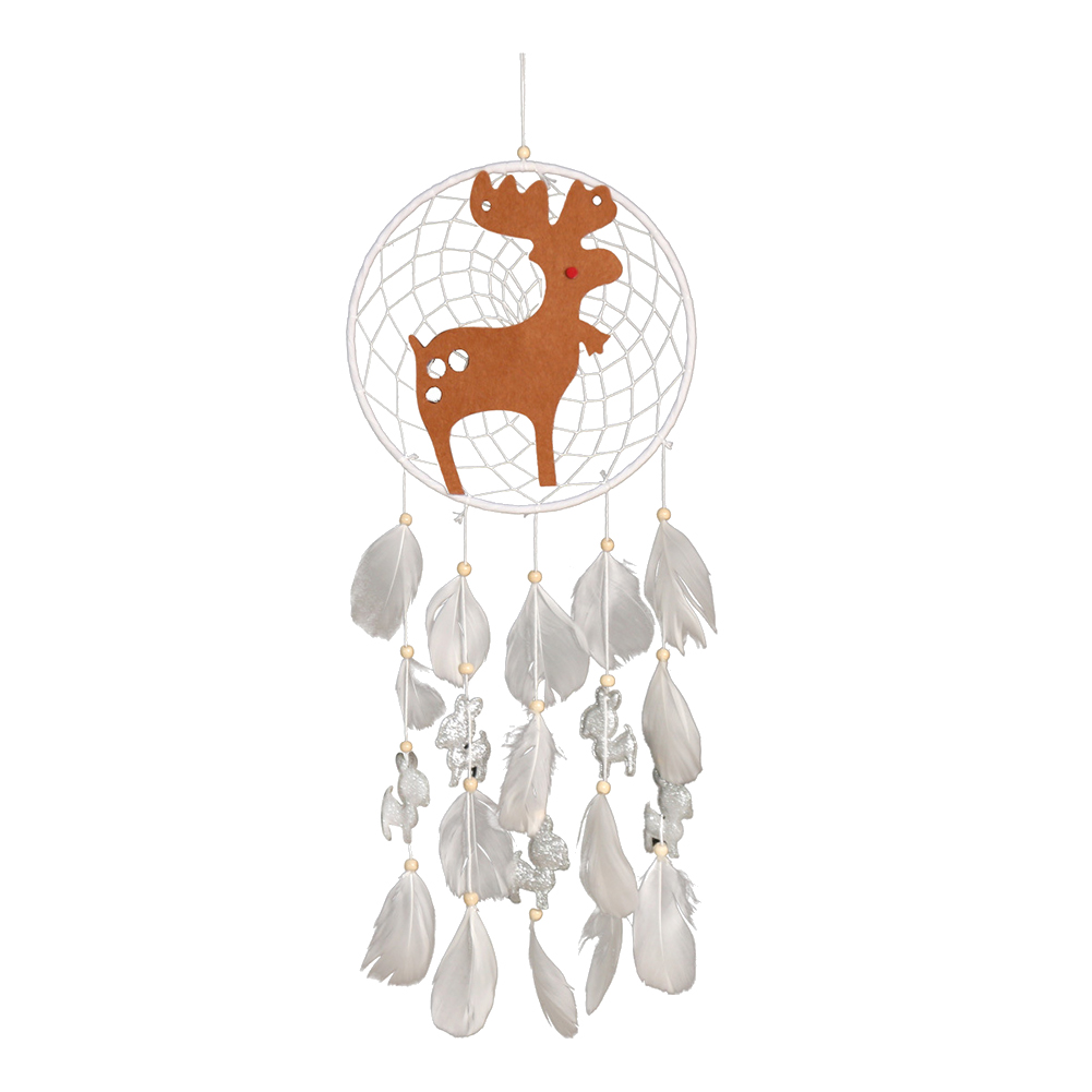 Christmas Deer Feather Dream Catcher Wall Hanging Dreamcatcher Ornament (A, 501 Original
Christmas Deer Feather Dream Catcher Wall Hanging Dreamcatcher Ornament (A, 501 Original