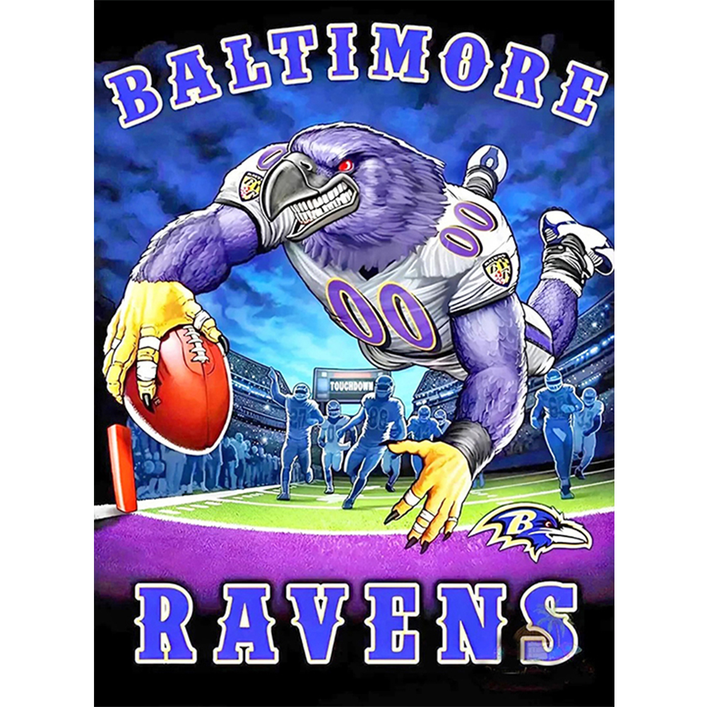 Diamond Painting - Full Round - Baltimore Ravens