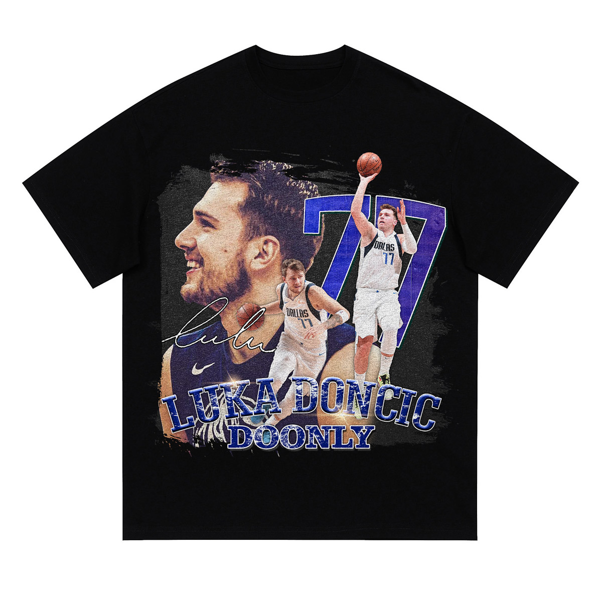 Luka Doncic Photo Collage T-Shirt - Subliworks