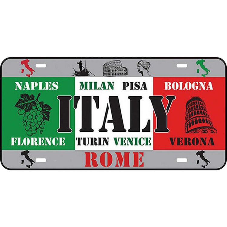 Italy - Car License Tin Signs/Wooden Signs - 30*15cm