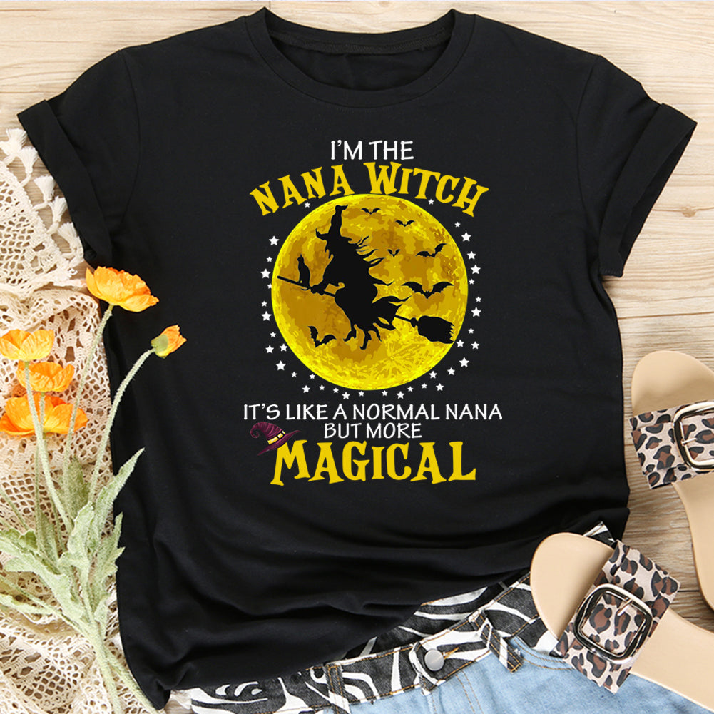 Nana Witch Like a Normal But More Magical Halloween T-Shirt-08460-Guru-buzz