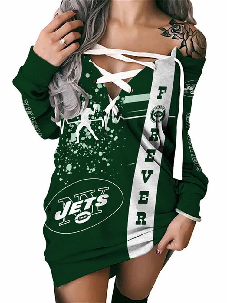 New York Jets
Limited Edition Lace-up Sweatshirt