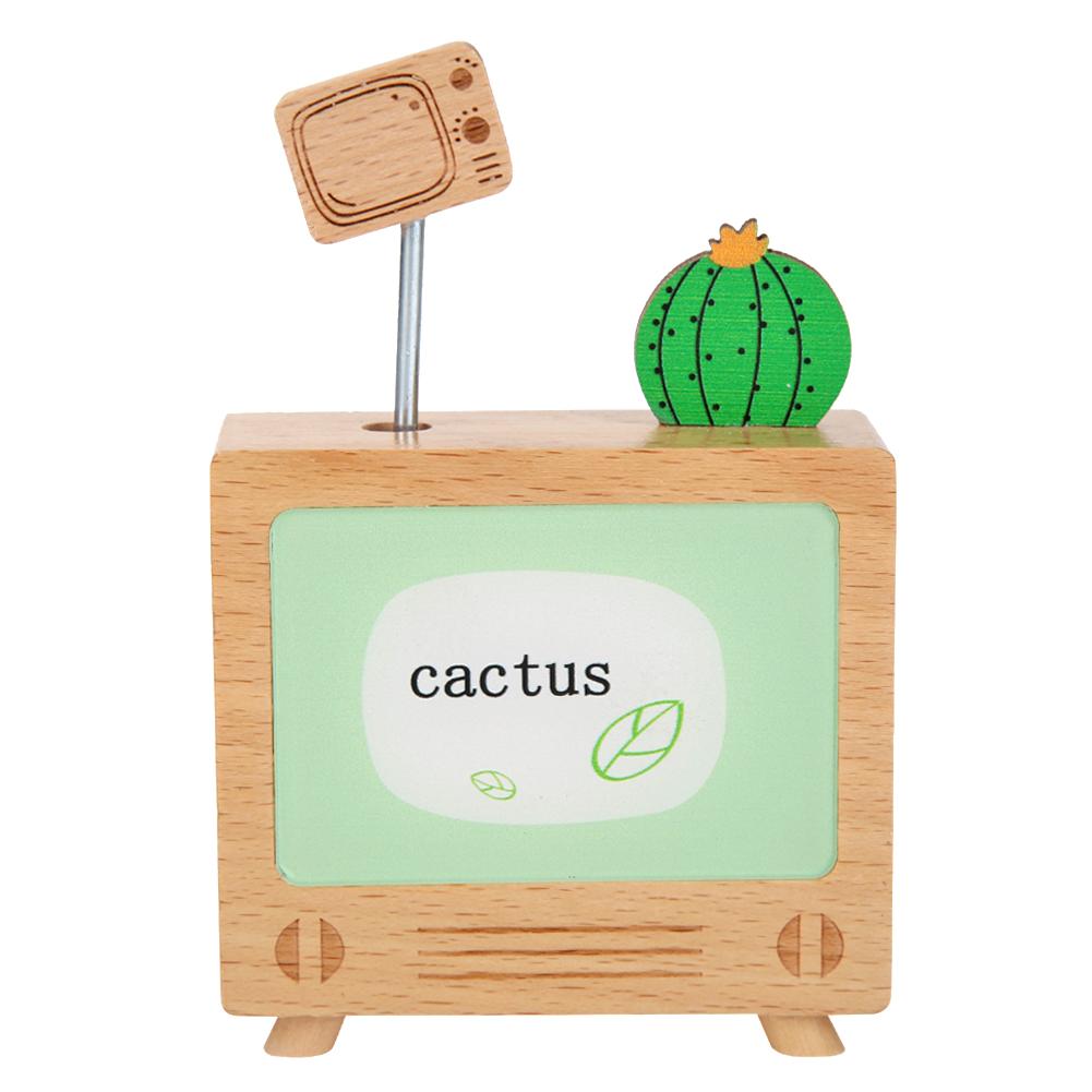 Beech Cactus TV Automatic Play Music Box Birthday Gift Wooden Ornaments (C, 501 Original
Beech Cactus TV Automatic Play Music Box Birthday Gift Wooden Ornaments (C, 501 Original