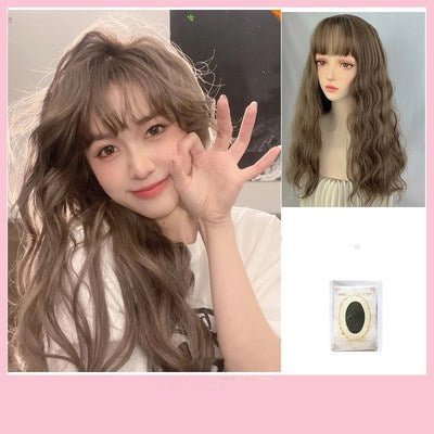 Harajuku Natural Black Curly Wig BE932