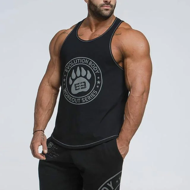 Men Bodybuilding  Shirt Clothing Vest