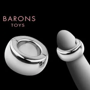 pornhint Pornhint 3 Sizes Magnetic Cock Ring Stainless Steel, Penis Ring, Cock Ring, Stretcher Delay, Magnet Cock Bondage, Adult Toy, Sex Toys For Men, Mature