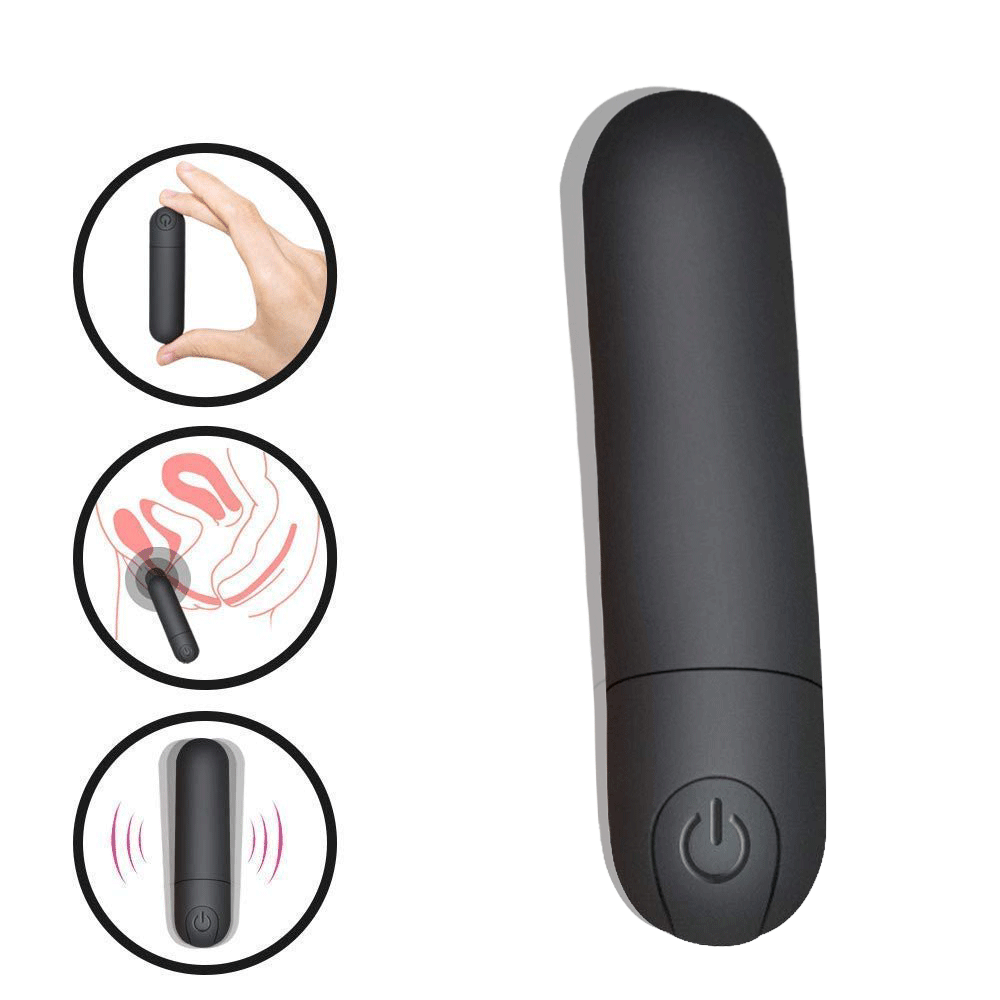 G Spot Bullet Vibrator Nipple Clitorals Stimulator USB Rechargeable for Travel - 10 Modes Portable Waterproof Mini Orgasm Vaginal Anal Massager Adult Sex Toys for Women - Rose Toy