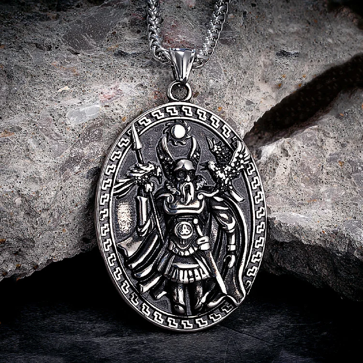 Viking Odin Stainless Steel Necklace