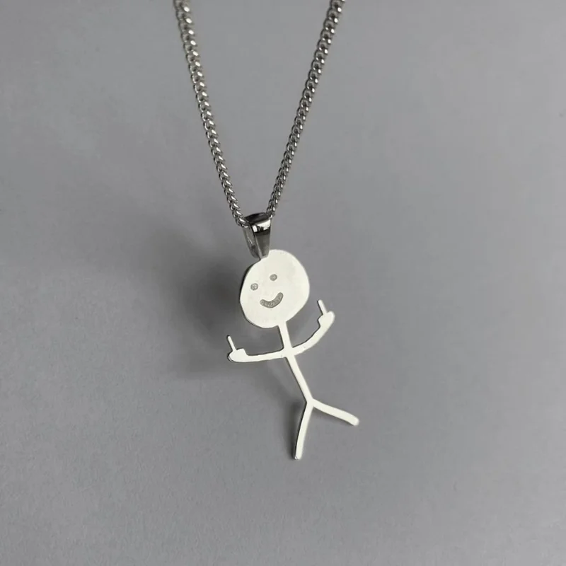 Summer Sale - Funny Doodle Necklace