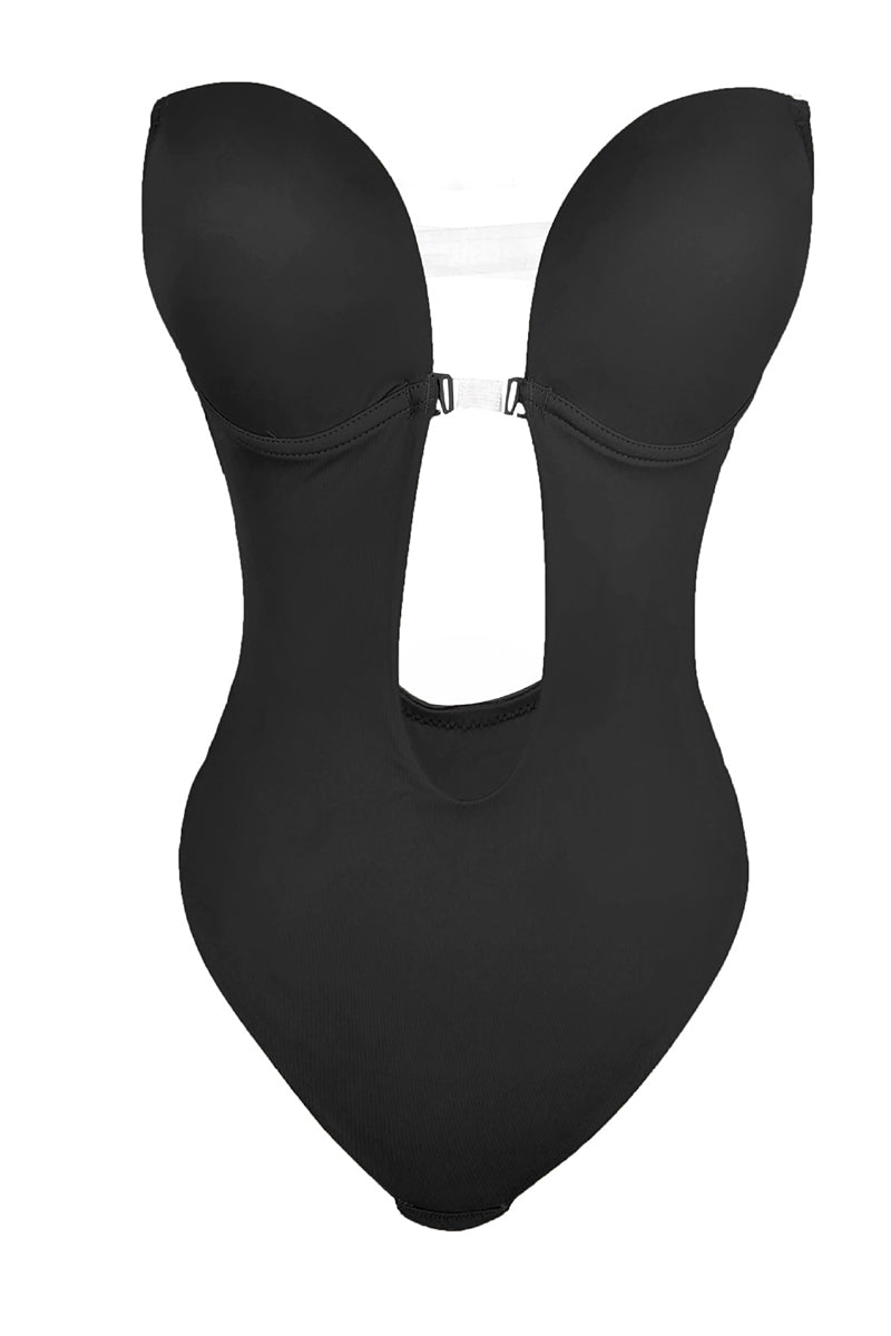 Deep V Neck Invisible Backless Shapewear