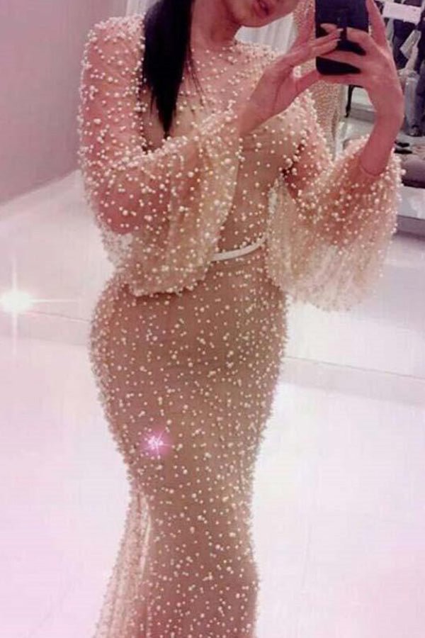Champagne Polka Dot Tulle Dress - Shop Trendy Women's Clothing | LoverChic