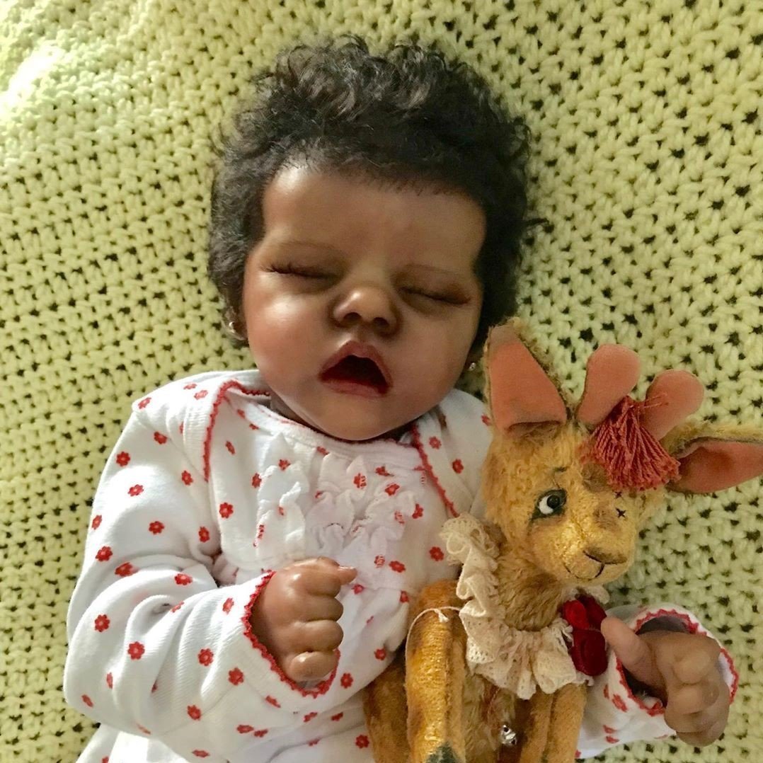 BABESIDE Reborn Puppe Mädchen – 17 Zoll (43 Cm), Lebensecht Schlafend, Mit Stoffkörper & Kompletter Ausstattung