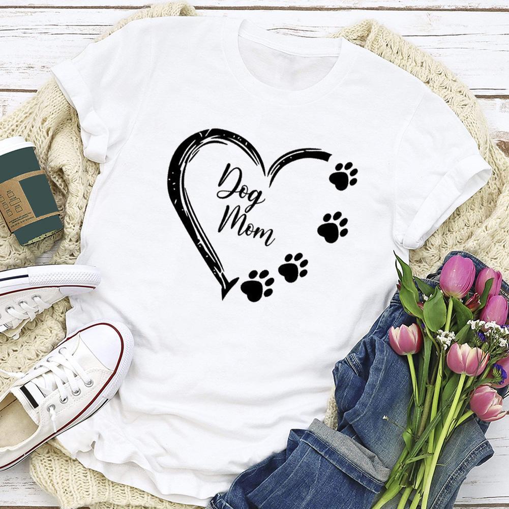 Dog Mom  Custom  Pet Animal Lover T-shirt Tee - 01661-Guru-buzz