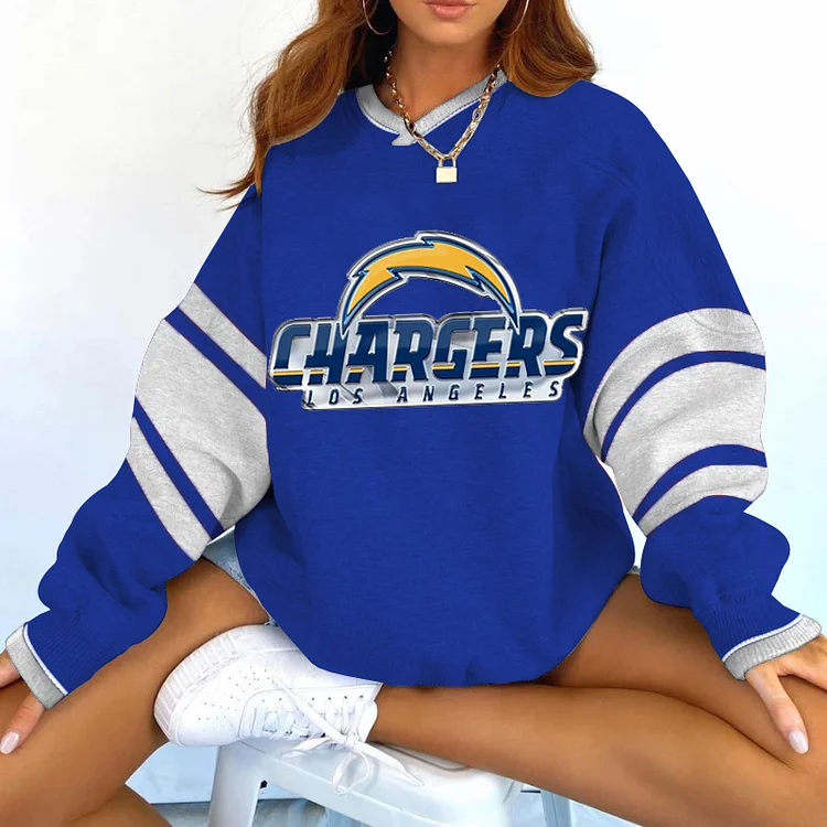 Los Angeles Chargers V-neck Pullover Sweatshirt