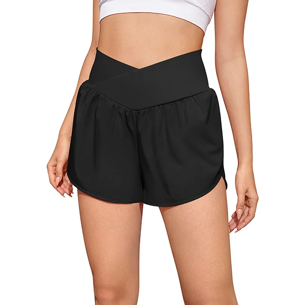 TARSE Womens 2 in 1 Running Shorts High Waisted Athletic Shorts 194