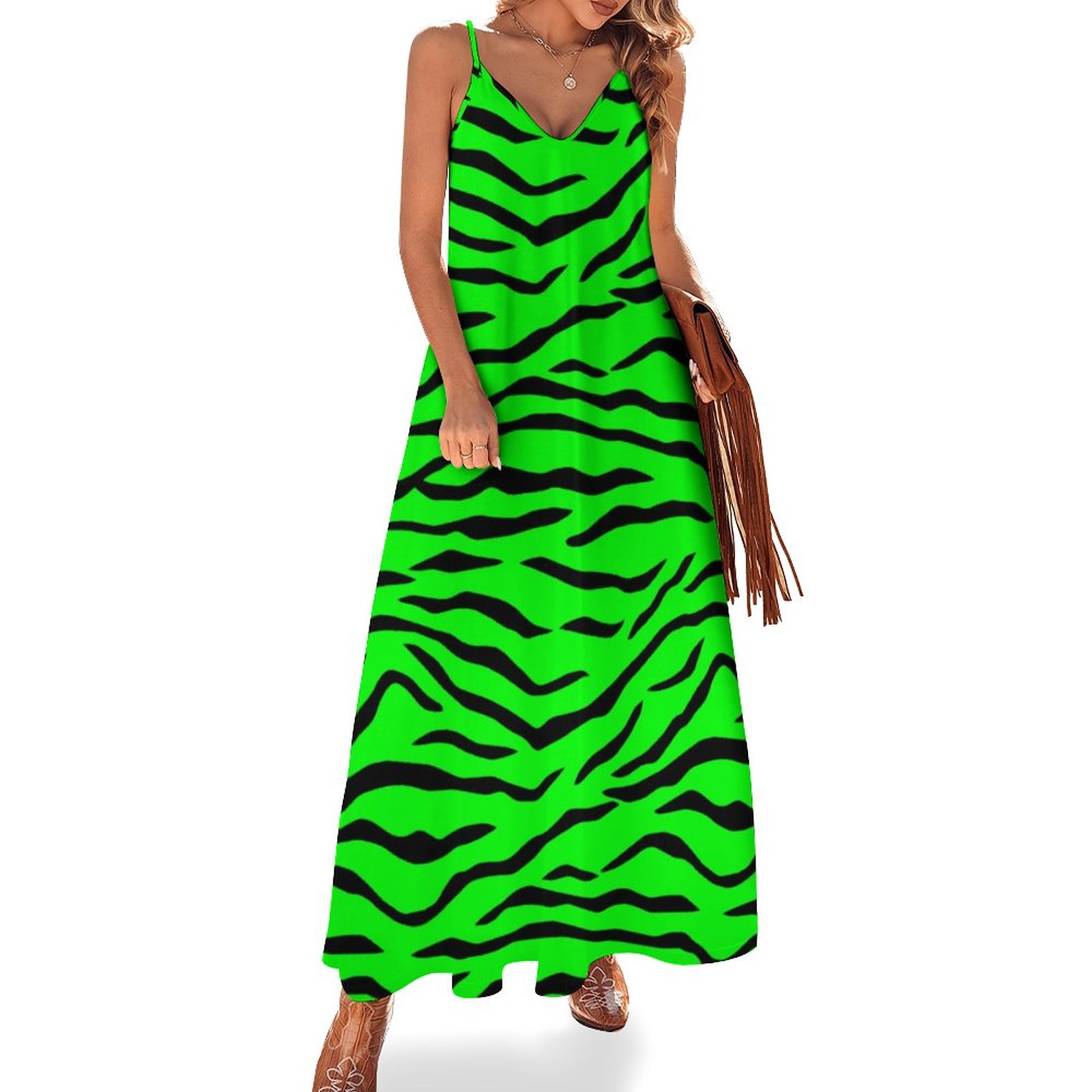 green emerald velvet dress Neon Long Prom Dress with Detachable Cape main image 1