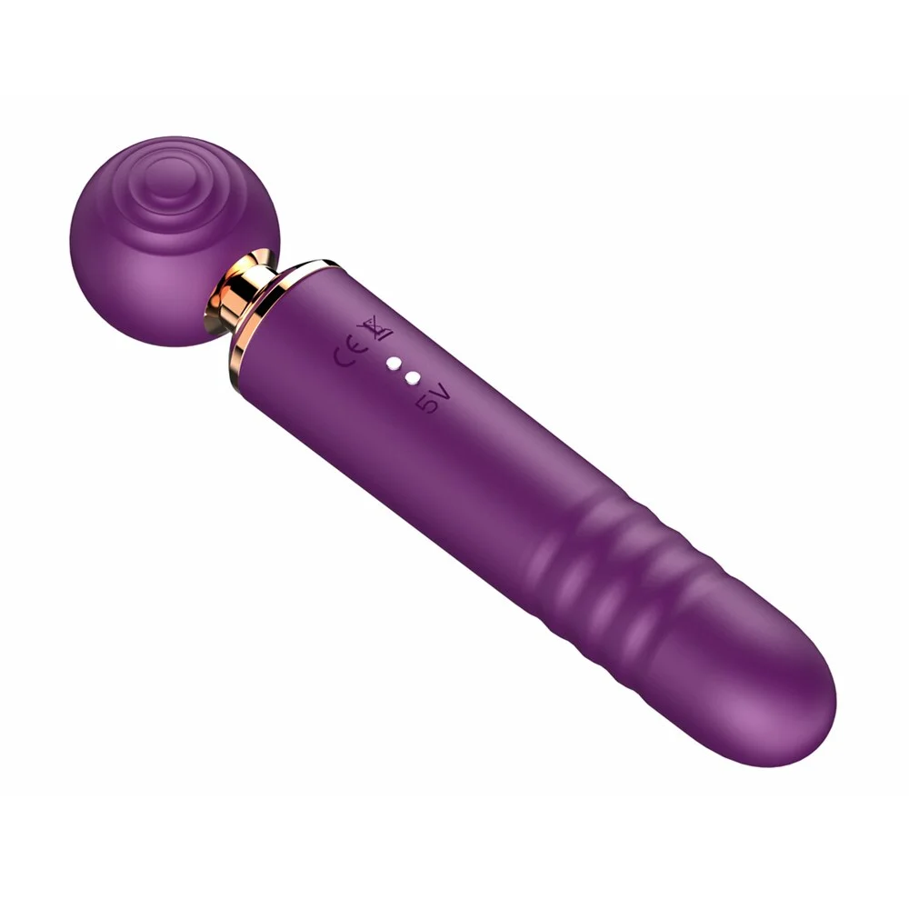 2 In 1 Powerful Clitoris Vibrators Magic Wand Av Massager - Rose Toy