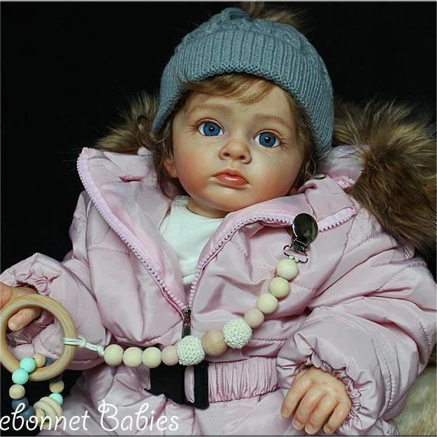  20" Lifelike Brown Hair Cloth Body Reborn Girl Toddler Babies Doll Opened Eyes Cornelia - Reborndollsshop®-