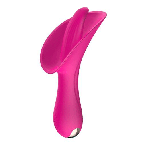 Pink Flower Toy Tongue Licking Vibrator - Rose Toy