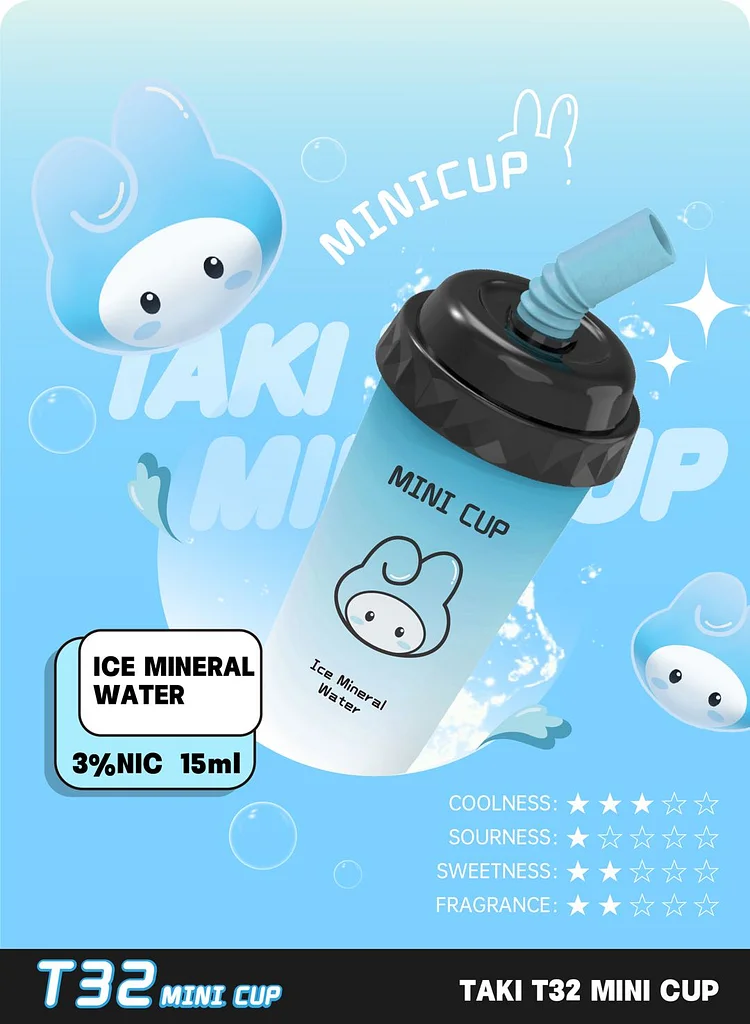 [HOT] TAKI T32 Mini Cup Vape - Mini cup Disposable vape - 15ml-6000puffs-veexshop