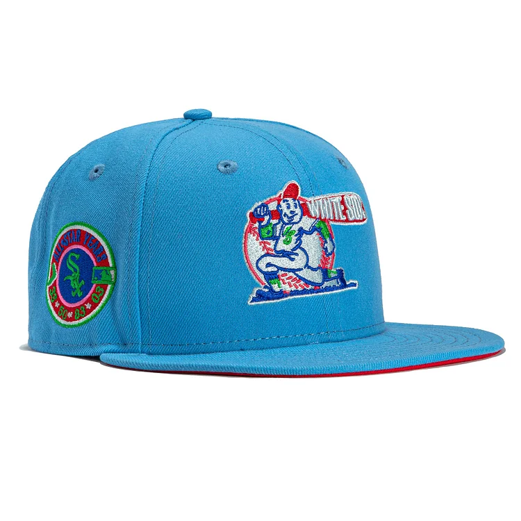 New Era 59Fifty Horror Pack Chicago White Sox All-Star Years Patch Hat- Light Blue QueenFunky