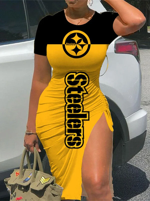 Pittsburgh Steelers
Women's Slit Bodycon Dress