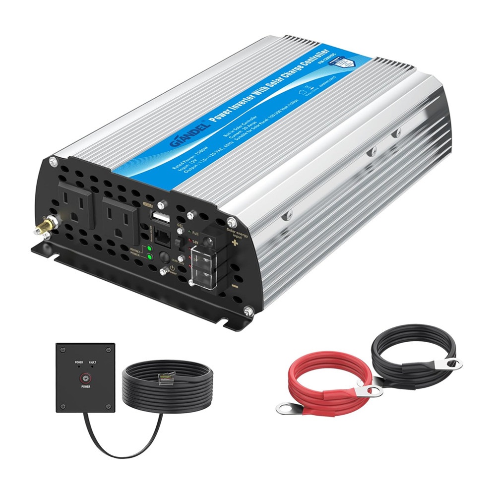 1200W Modified Wave Power Inverter 12V DC to 110V 120V AC Off-Grid Sola