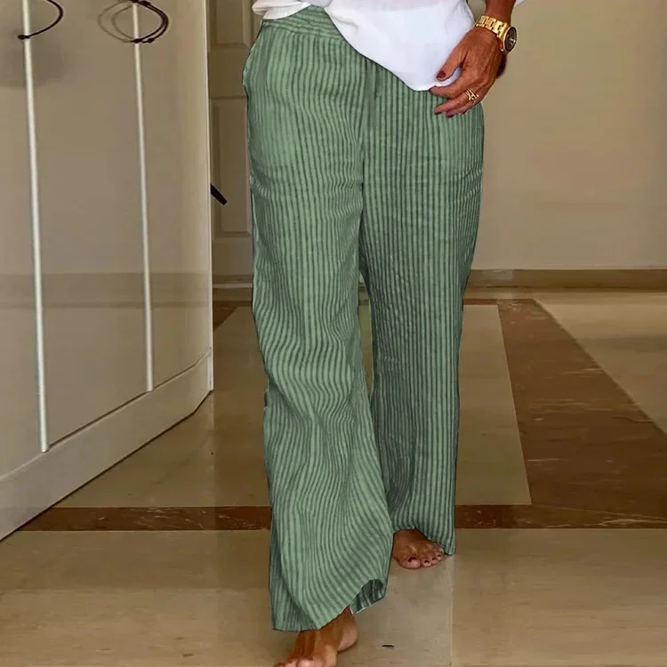 Casual Stripe Printed Comfy Loosen Pants