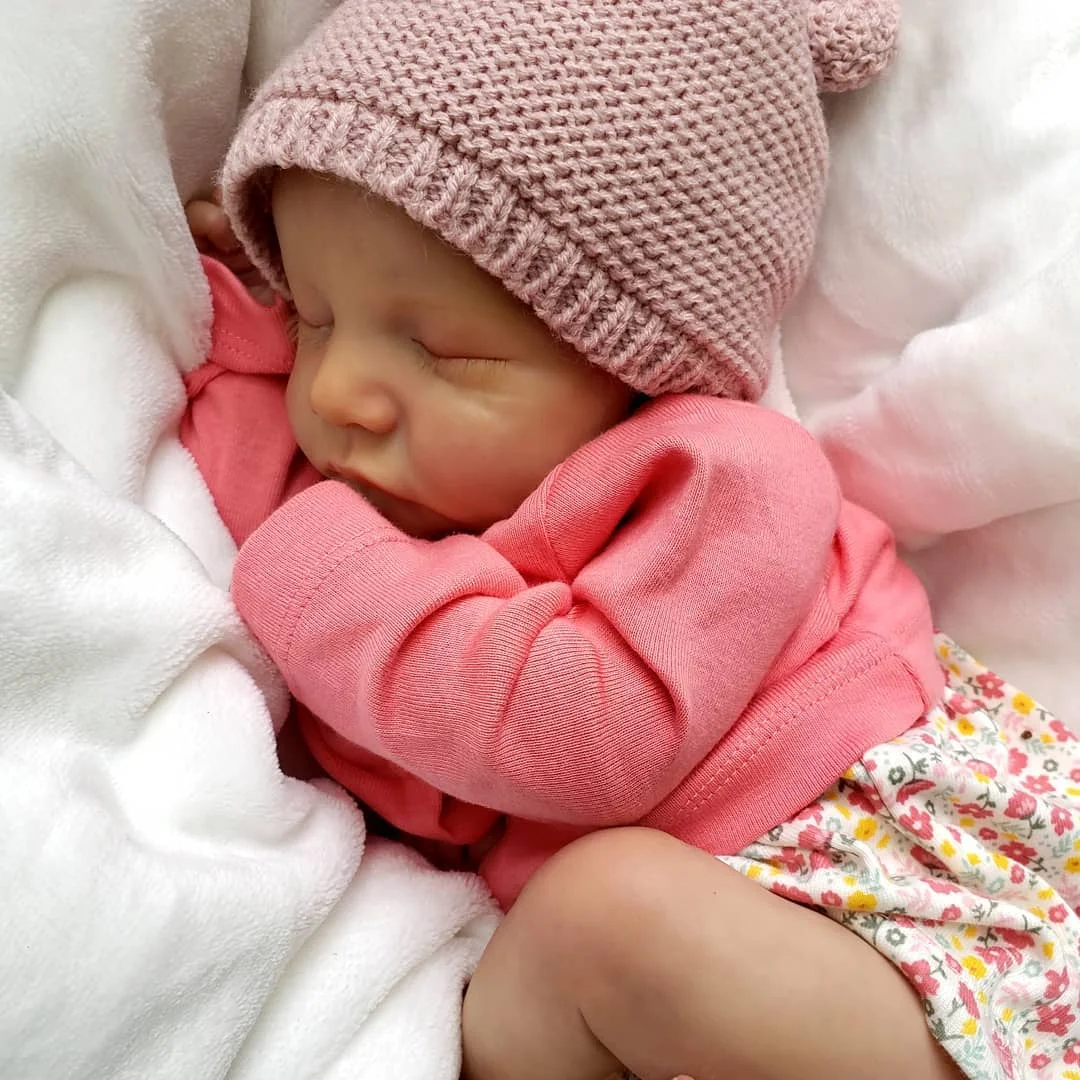 12'' Real Lifelike Reborn Baby Baby Doll Named Stella In Sweet Slumber