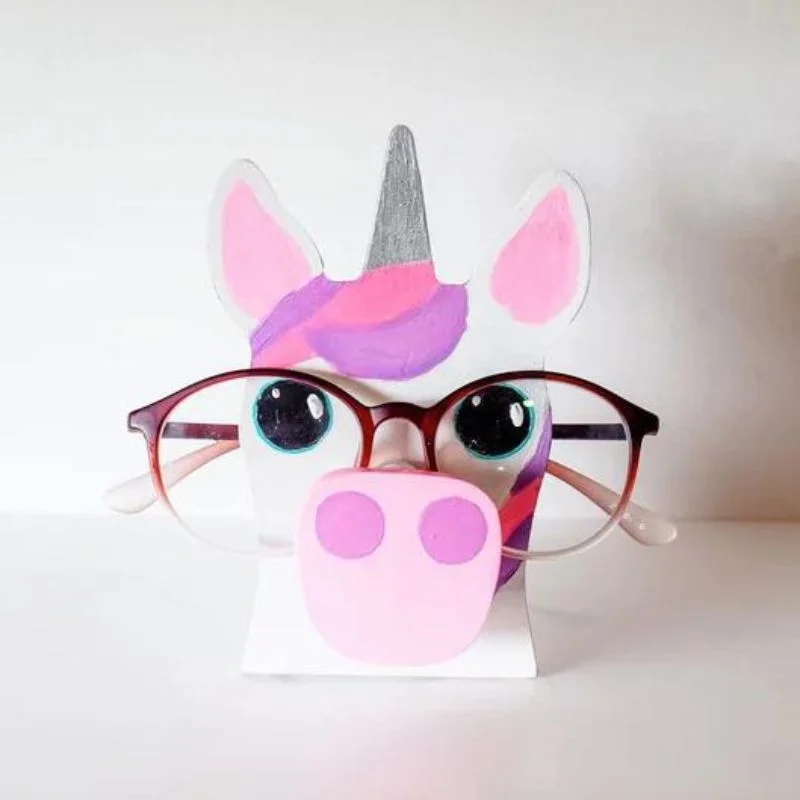 VigorDaily Handmade Glasses Stand Cute Unicorn