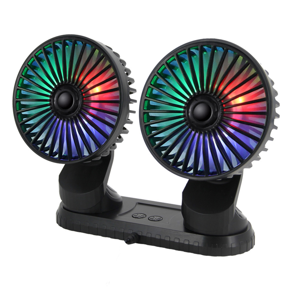 F404D USB Car Truck Fan Dual Head 3-Speed Dashboard Fan with LED Lights, 501 Original
F404D USB Car Truck Fan Dual Head 3-Speed Dashboard Fan with LED Lights, 501 Original