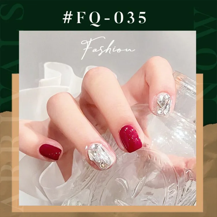 Fashion Reusable Soft Nail Patch with Jelly Gum