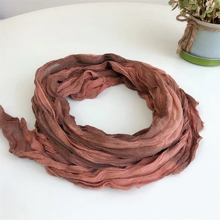 Women Vintage Tie-dye Fold Soft Shawl Scarf