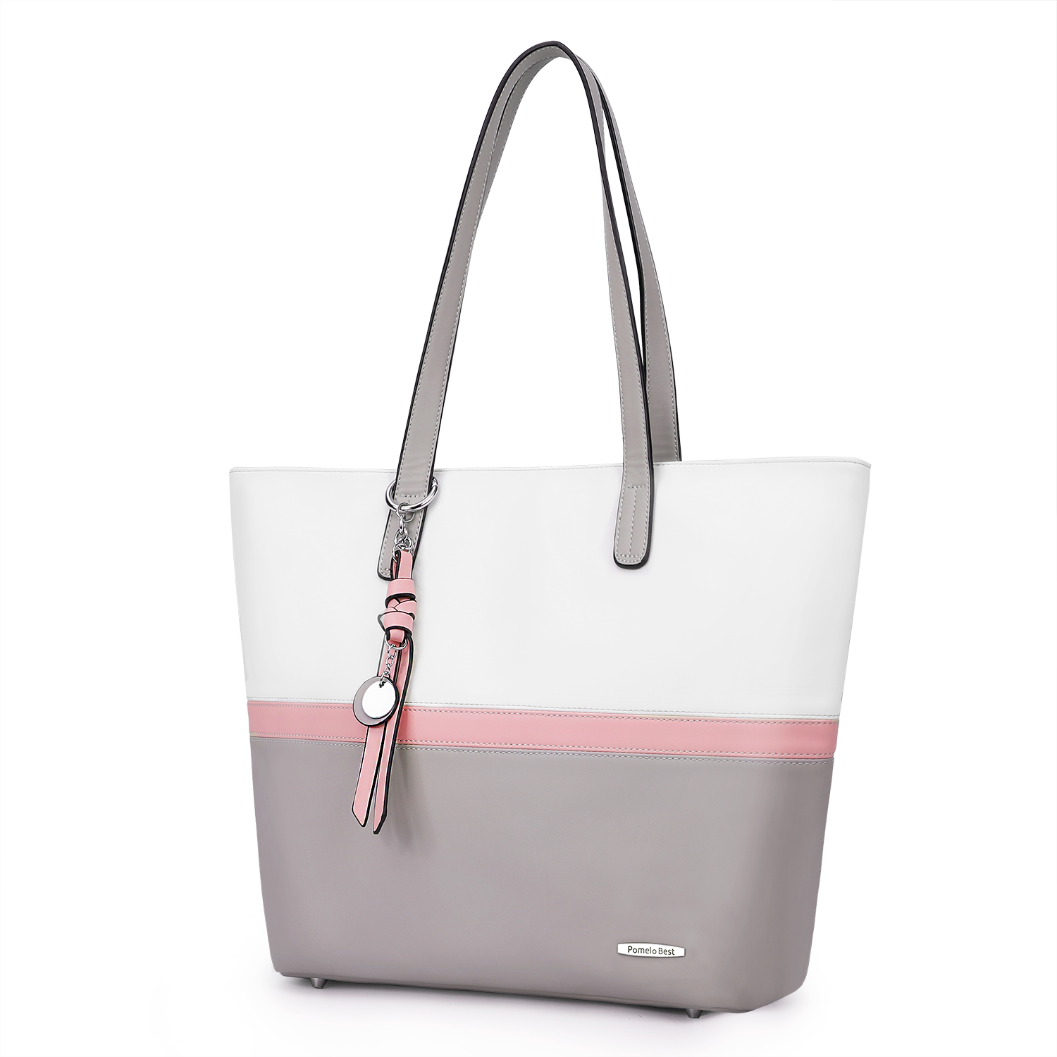 Soft faux leather tote hot sale