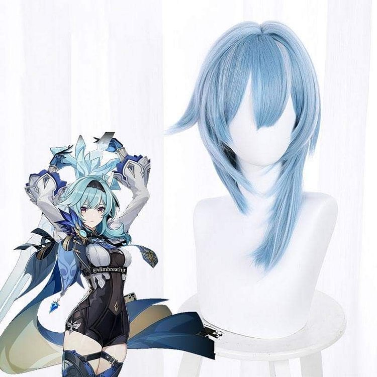 GI Eula Blue Cosplay Wig CC0294