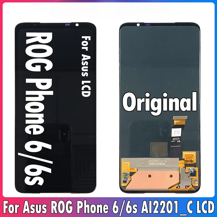 6.78" Original For Asus ROG Phone 6 LCD AI2201_C Display Touch Screen Digitizer Assembly For Asus ROG Phone 6S LCD Repair