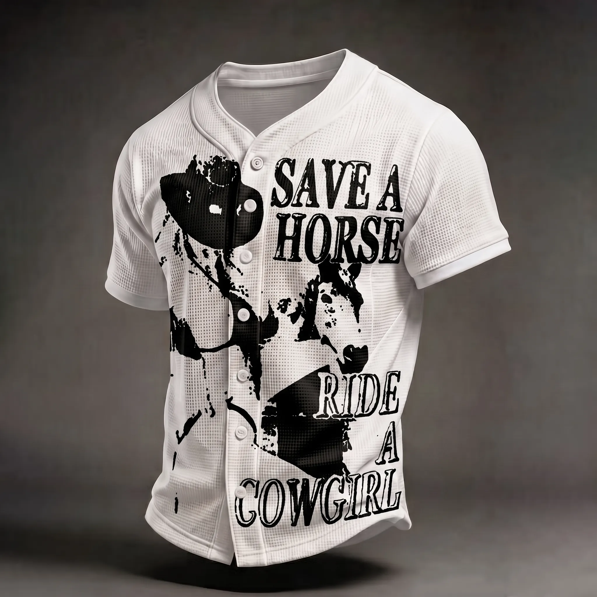 Men's Western Cowgirl Graphic Jersey