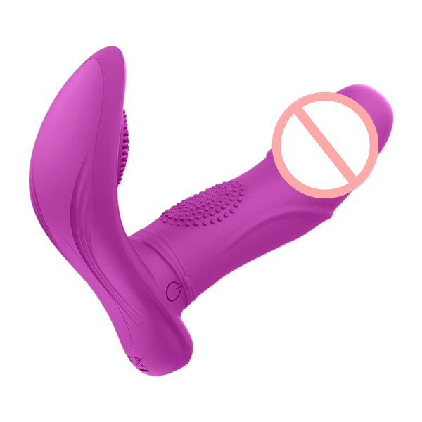 Wiggling Wearable Vibrator Mimic Finger - Rose Toy