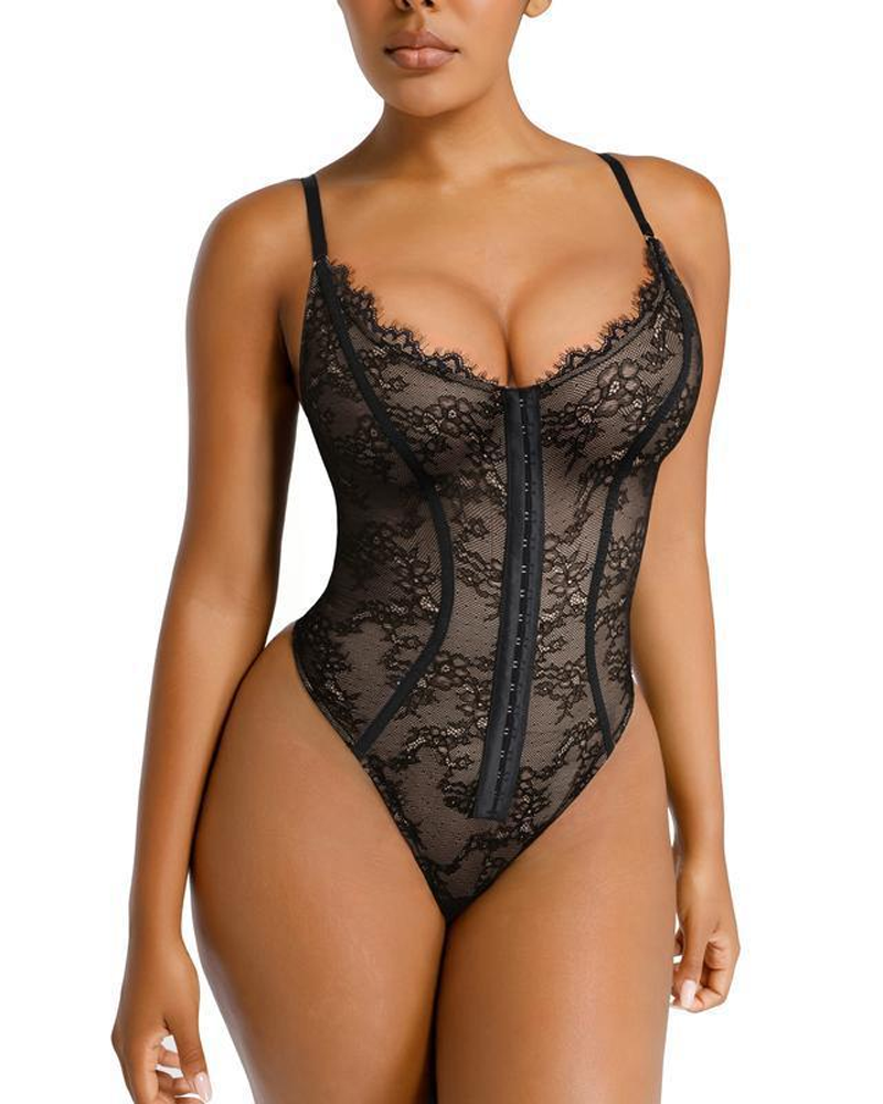 Lace Bodysuit With Tummy Control