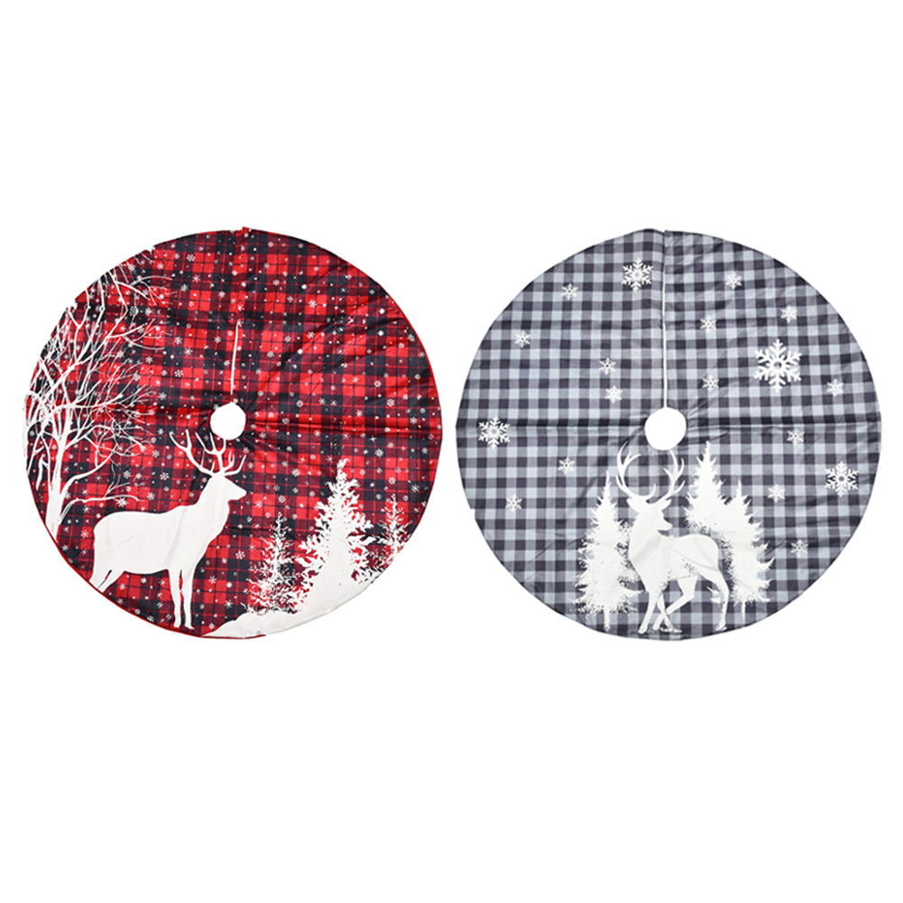 Christmas Tree Skirt Elk Pattern Plaid Xmas Tree Mat Home Party Ornament, Red, 501 Original
Christmas Tree Skirt Elk Pattern Plaid Xmas Tree Mat Home Party Ornament, Red, 501 Original