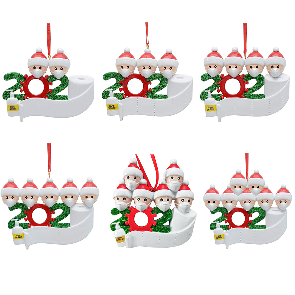 Quarantine Christmas Santa Claus with Mask Personalized Hanging Ornaments, Three heads, 501 Original
Quarantine Christmas Santa Claus with Mask Personalized Hanging Ornaments, Three heads, 501 Original