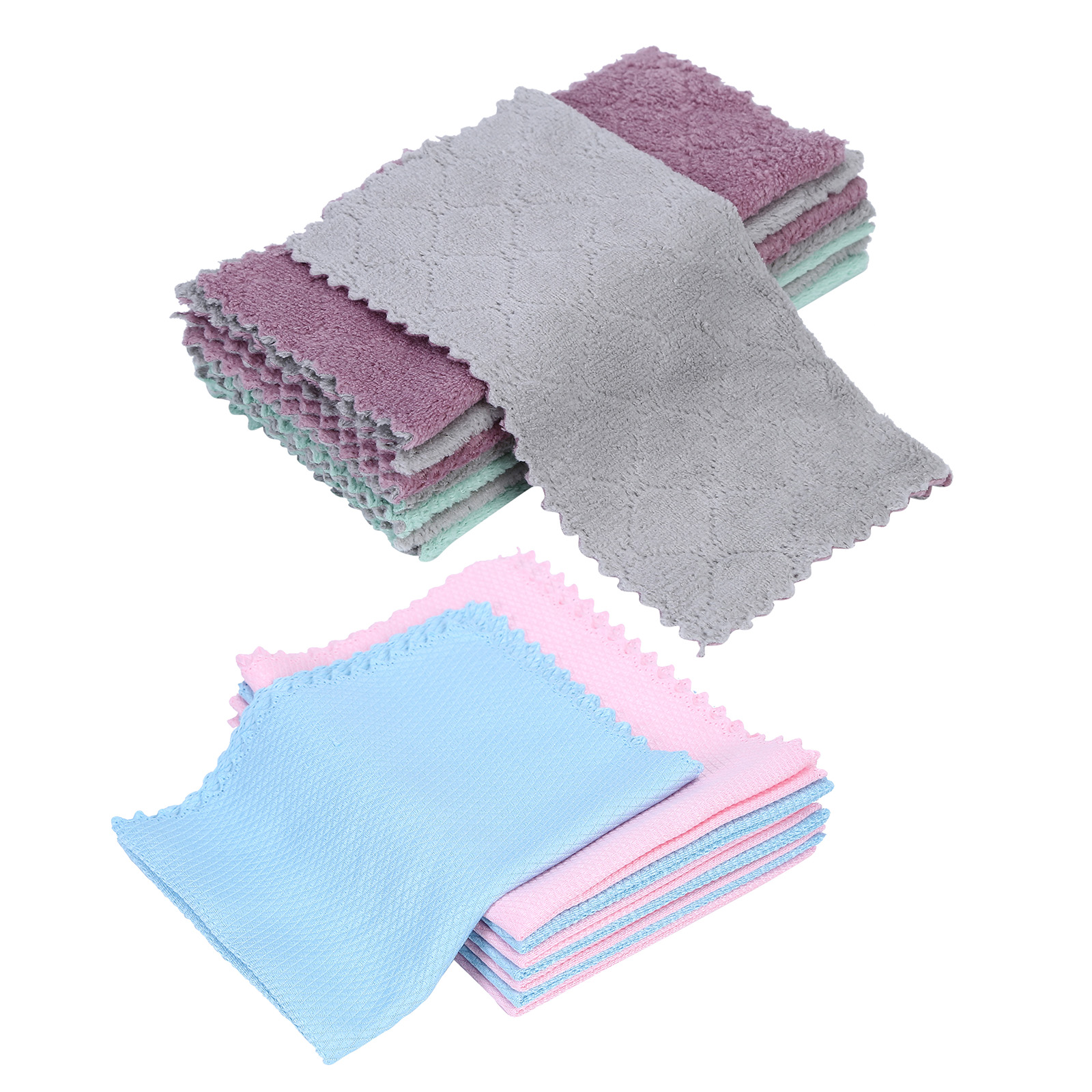 Cleaning Cloth - 16 Packs No Odor Reusable Easy Cleaning Cloth for Kitchen, 501 Original
Cleaning Cloth - 16 Packs No Odor Reusable Easy Cleaning Cloth for Kitchen, 501 Original