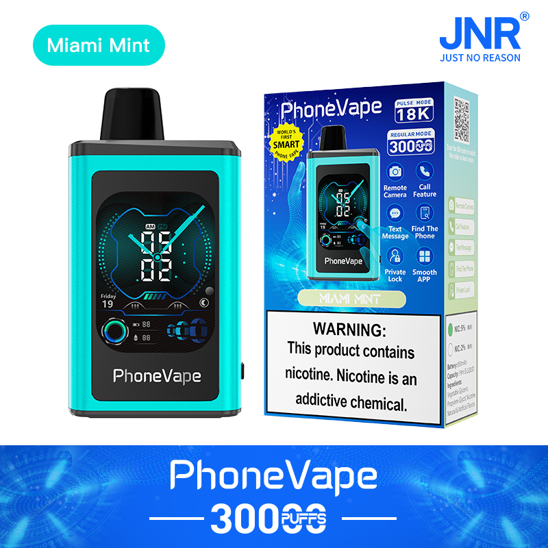 JNR PhoneVape 30K Disposable Vape-Miami Mint Best Vape