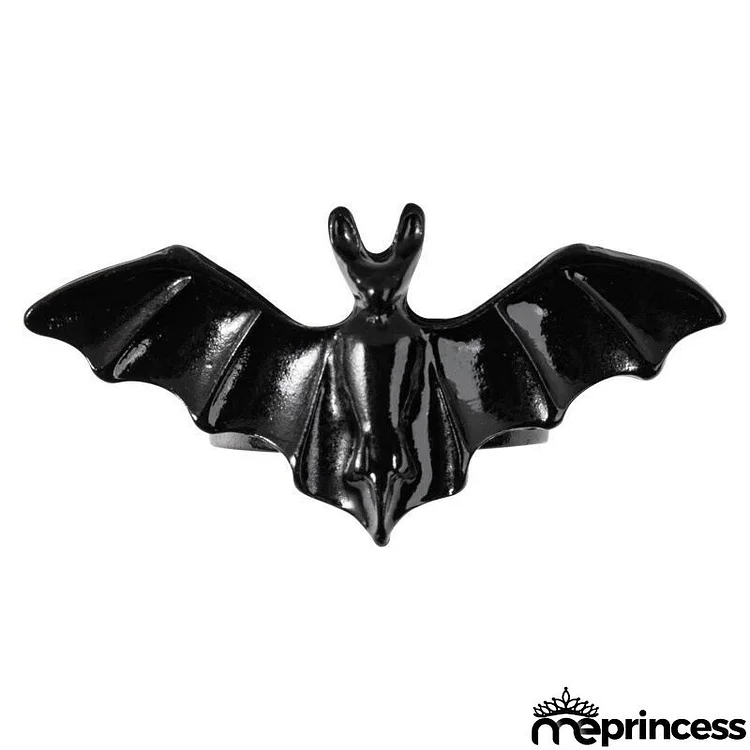 Halloween Women Vintage Diablo Gothic Open Bat Ring