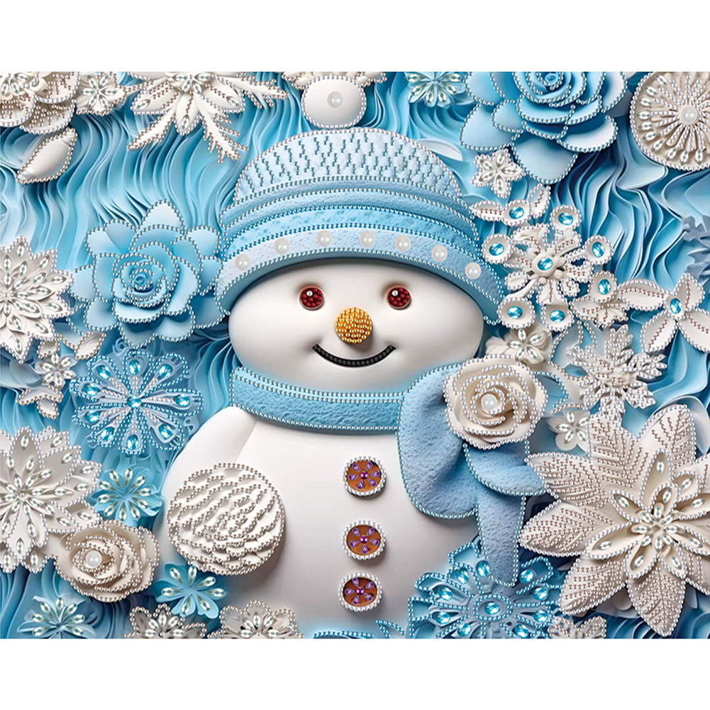 Cm D Diy Crystal Rhinestone Diamond Painting Christmas Snowman