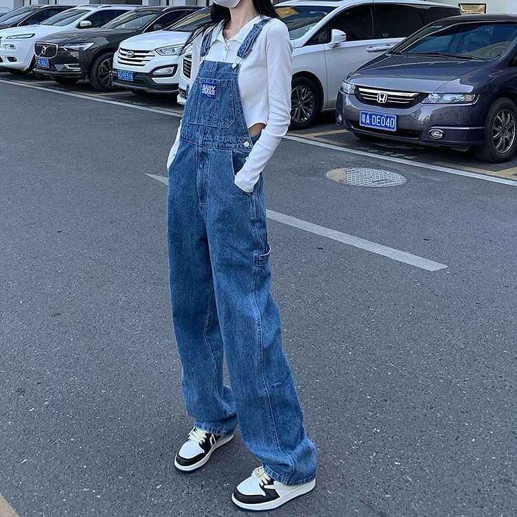 Denim Wide Leg Jumper Pants YP4154
